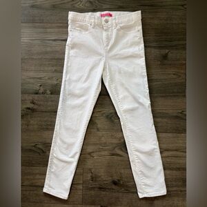 Lilly Pulitzer White Denim Skinny Jeans Size 8 Ankle Modern Classy Chic Street